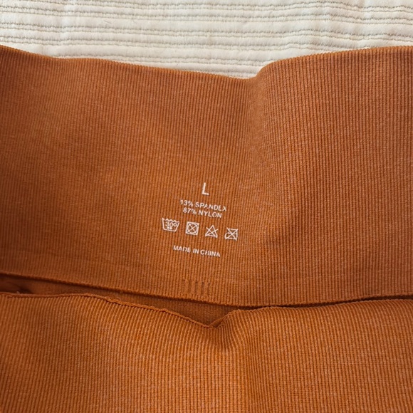 NVGTN Women's High-Waisted Shorts - Black, Brown, and Orange - Picture 4 of 5